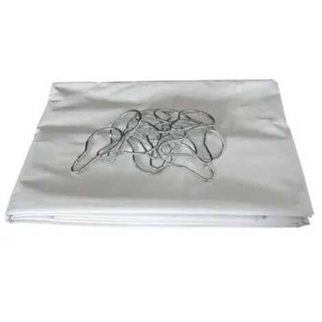 Rideaux de douche - PVC blanc - 2 x 1,8 m - Pellet ASC