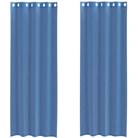 Rideaux en voile avec œillets 2 pcs bleu royal CFW60564