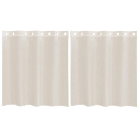 Rideaux en voile avec œillets 2 pcs crème 140x140 cm CFW83756