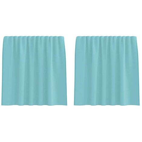 Rideaux en voile avec passe-tringles 2 pcs turquoise CFW98954
