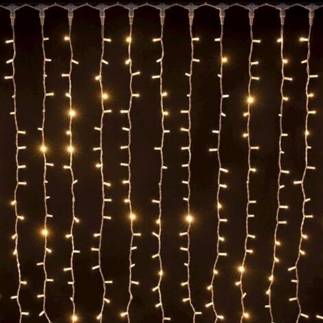 Rideaux lumineux led 1.5M hauteur Blanc chaud professionnel 230V IP67 extérieur Lotti