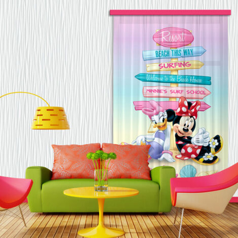 Rideaux Minnie & Daisy Disney-Voilage : 140x245 cm - Multicolor