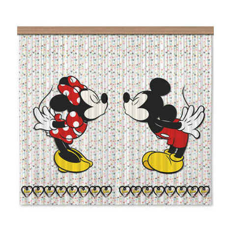 Rideaux Minnie & Mickey Disney-Voilage : 180x160 cm - Multicolor