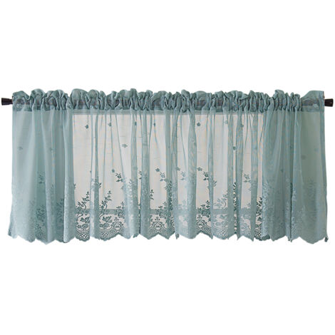 Rideaux occultants à cantonnière de fenêtre courte, assombrissant les niveaux d'intimité pour salle de bain, cuisine, chambre à coucher, petites fenêtres
