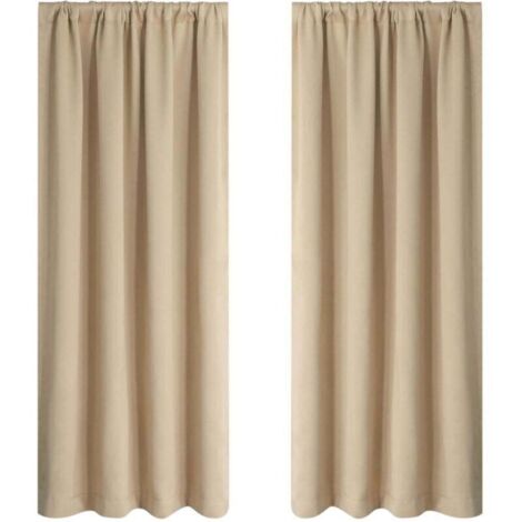 Rideaux Occultants pour Chambre et Salon - Isolants Thermiques Assombrissants - 37.8 x 53.9 Pouces (96x137cm)