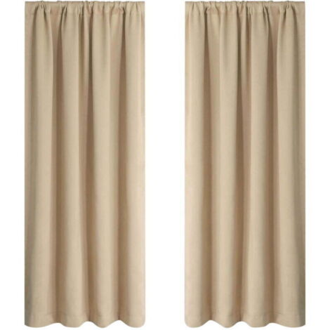 Rideaux Occultants pour Chambre et Salon - Isolants Thermiques Assombrissants - 37.8 x 53.9 Pouces (96x137cm)