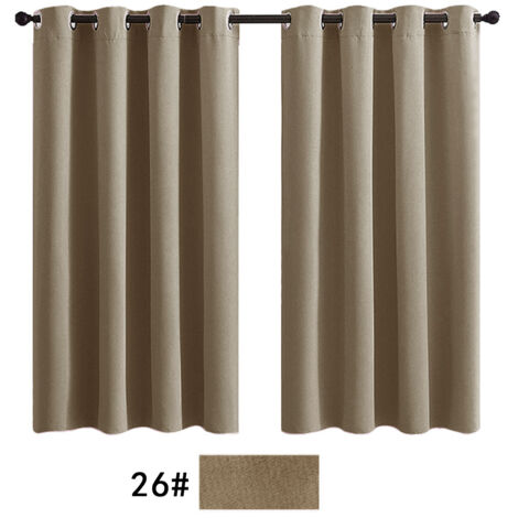 Rideaux occultants pour terrasse de jardin, coupe-vent, résistants aux UV et à la moisissure, isolation thermique, 132 cm l x 213 cm H, 2 panneaux