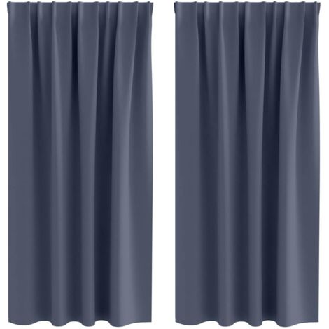 Rideaux occultants，Rideaux anti-lumière avec des rideaux Anthracite Polyester CFW91600