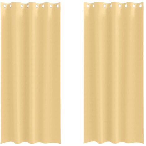 Rideaux occultants,Rideaux anti-lumière avec des rideaux Beige Polyester CFW53091