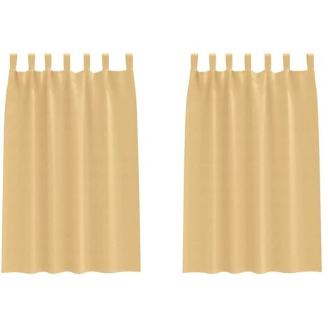 Rideaux occultants,Rideaux anti-lumière avec des rideaux Beige Polyester CFW86000