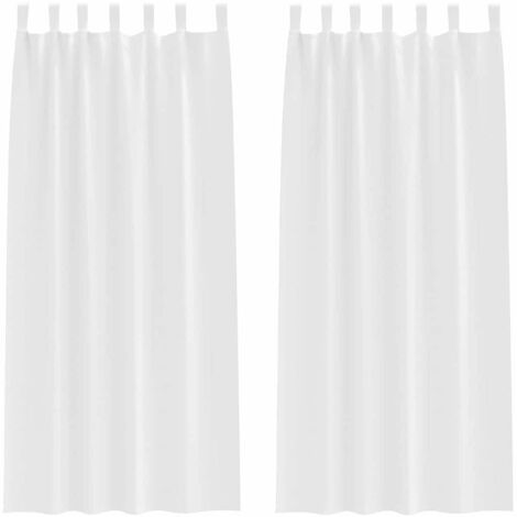 Rideaux occultants,Rideaux anti-lumière avec des rideaux Blanc pur Polyester CFW45682