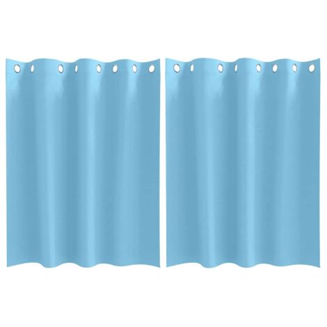 Rideaux occultants,Rideaux anti-lumière avec des rideaux Bleu clair Polyester CFW42555