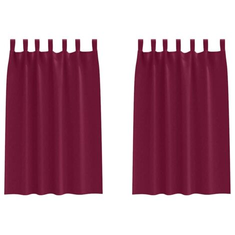 Rideaux occultants,Rideaux anti-lumière avec des rideaux Bordeaux Polyester CFW52513