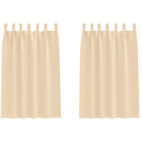 Rideaux occultants，Rideaux anti-lumière avec des rideaux Crème Polyester CFW45248