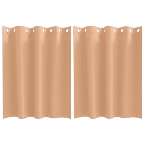 Rideaux occultants,Rideaux anti-lumière avec des rideaux Marron Clair Polyester CFW14345