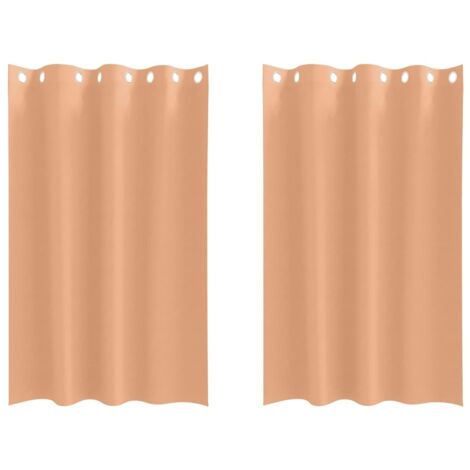Rideaux occultants，Rideaux anti-lumière avec des rideaux Marron Clair Polyester CFW74596