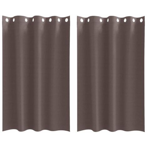Rideaux occultants，Rideaux anti-lumière avec des rideaux Marron foncé Polyester CFW98329