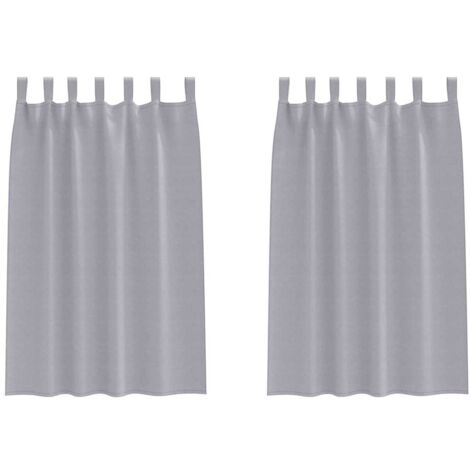 Rideaux occultants,Rideaux anti-lumière avec des rideaux Metal Grey Polyester CFW15891