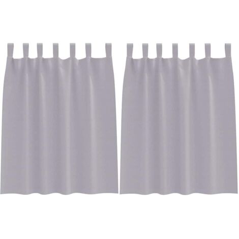 Rideaux occultants,Rideaux anti-lumière avec des rideaux Metal Grey Polyester CFW89833