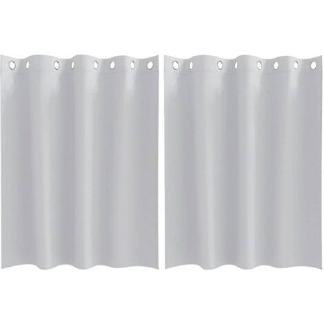 Rideaux occultants,Rideaux anti-lumière avec des rideaux Pale Grey Polyester CFW15258