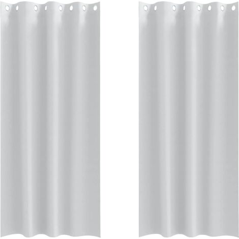 Rideaux occultants，Rideaux anti-lumière avec des rideaux Pale Grey Polyester CFW42377