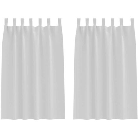 Rideaux occultants,Rideaux anti-lumière avec des rideaux Pale Grey Polyester CFW52480