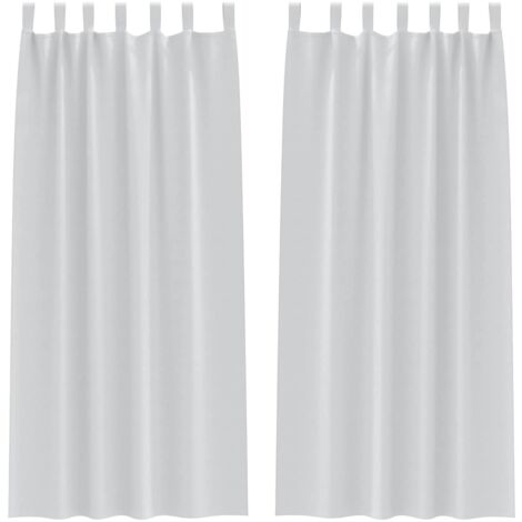 Rideaux occultants,Rideaux anti-lumière avec des rideaux Pale Grey Polyester CFW95504