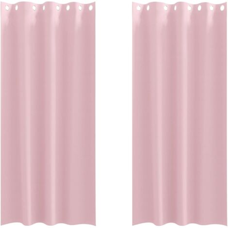 Rideaux occultants,Rideaux anti-lumière avec des rideaux Rose bébé Polyester CFW26424