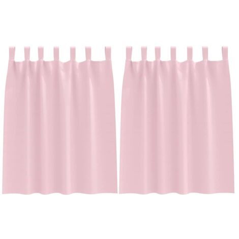 Rideaux occultants,Rideaux anti-lumière avec des rideaux Rose bébé Polyester CFW98777