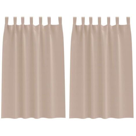 Rideaux occultants,Rideaux anti-lumière avec des rideaux Taupe Polyester CFW13564