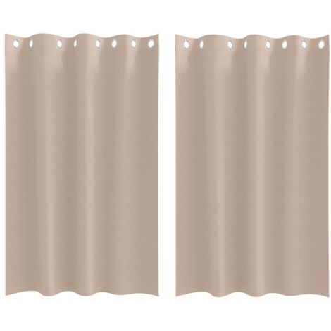 Rideaux occultants,Rideaux anti-lumière avec des rideaux Taupe Polyester CFW60696
