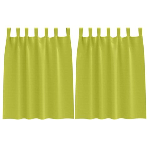 Rideaux occultants，Rideaux anti-lumière avec des rideaux Vert Polyester CFW16818