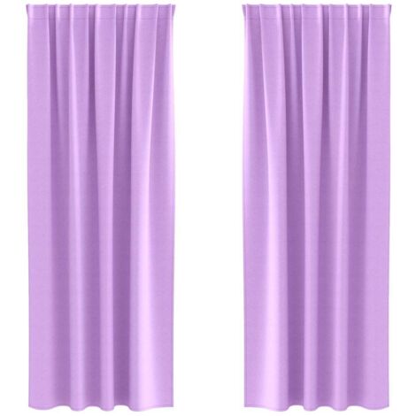 Rideaux occultants,Rideaux anti-lumière avec des rideaux Violet Polyester CFW16299