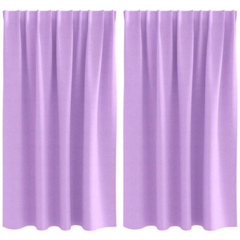 Rideaux occultants,Rideaux anti-lumière avec des rideaux Violet Polyester CFW97455