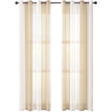 Rideaux Opaques pour Salon - 2 Pièces - Rideaux Thermiques Isolants avec Oeillets - Gris