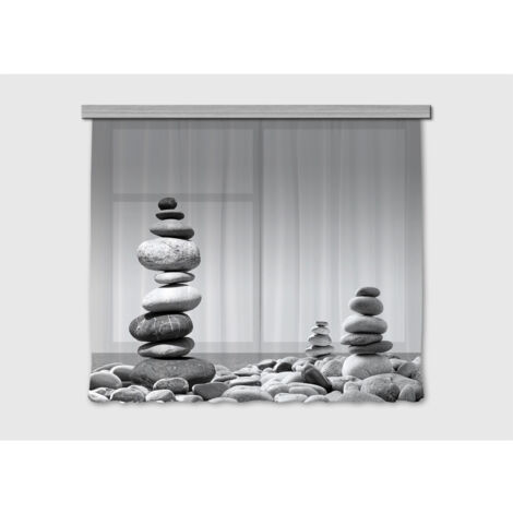 Rideaux tas de galets - 2 pièces - L180 cm x H 160cm