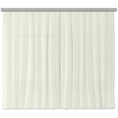 Rideaux unicolore beige - 2 pièces - L180 cm x H 160cm