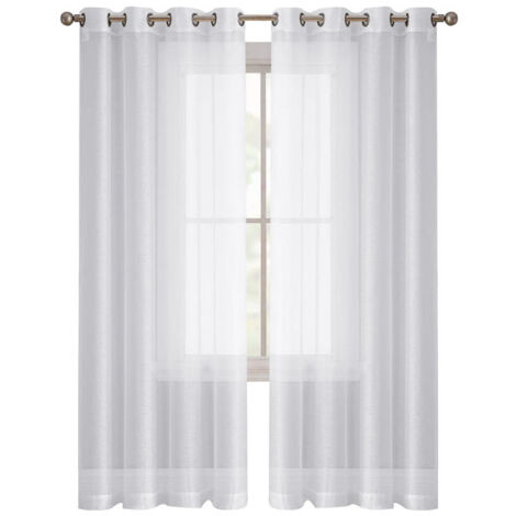 Rideau ajustable gaze de coton orange 140x300 cm | Maisons du Monde