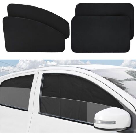 Rideaux Voiture Magnétique 4 Pièces, Pare Soleil Voiture Bébé, Pare Soleil Occultant Latérale Protection UV, Protection Vie Privée