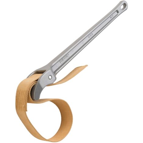 RIDGID 31360 Giratubi in alluminio a nastro numero 5, giratubi a nastro con capacità regolabile da 12 cm con nastro da 75 cm