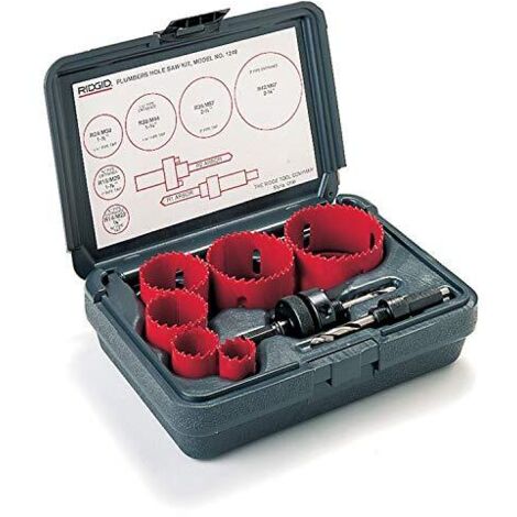 RIDGID 81500 Kit seghe a tazza modello 1250, con seghe a tazza e alberi