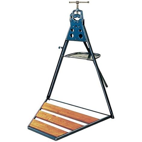Ridgid – Étau 1/8-2' en acier forgé – Capacité de serrage 1/8-2' – Plaque de pliage avec 5 trous – Conçu pour travaux de fixation