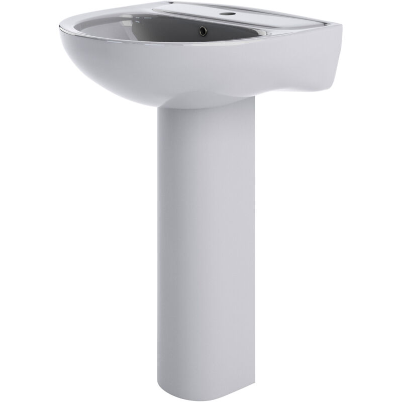 Balterley - Round 1 Tap Hole Basin with Full Pedestal