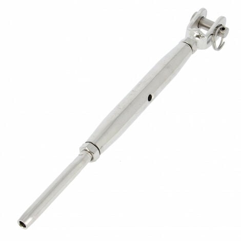 Embout inox à tête bombéeà sertir pour câble 6 mm