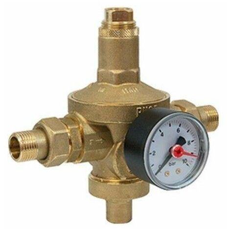 HONEYWELL - RIDUTTORE PRESSIONE ARIA ACQUA AZOTO BRAUKMANN 3/4 PN 25 CON  MANOMETRO D06F-3/4AM, Trattamento Acque e Filtri