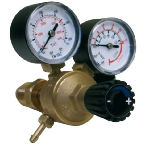 RIDUTTORE DI PRESSIONE ANIDRIDE CARBONICA CO2 ARGON MISCELA MIG TIG ATT. MASCHIO