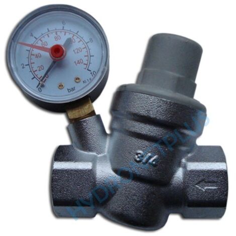 Riduttore di pressione dell'acqua 1/2"" GW con manometro