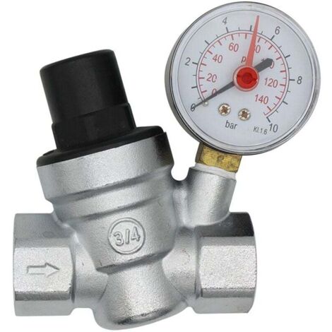 Riduttore di pressione dell'acqua DN20 Regolatore di pressione dell'acqua da 3/4 di pollice con manometro
