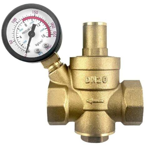 Riduttore di pressione dell'acqua in ottone KZQ DN20 con valvola di riduzione della pressione regolabile
