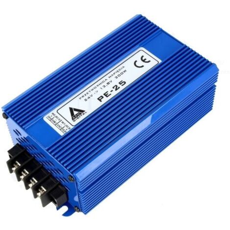 Riduttore di tensione 15-30vdc A 13,8vdc 25amp con protezione Pe-25